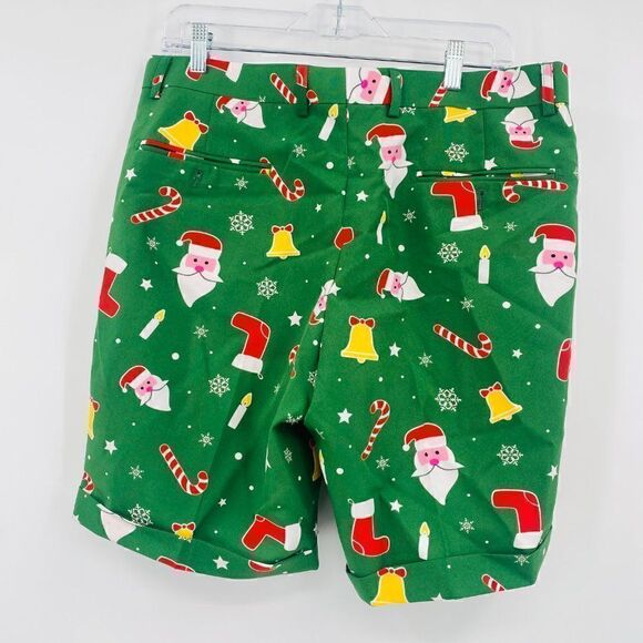 OppoSuits Size 44 Green Santa Boss Summer Suit Festive Holiday 3-Piece Outfit - Picture 16 of 16